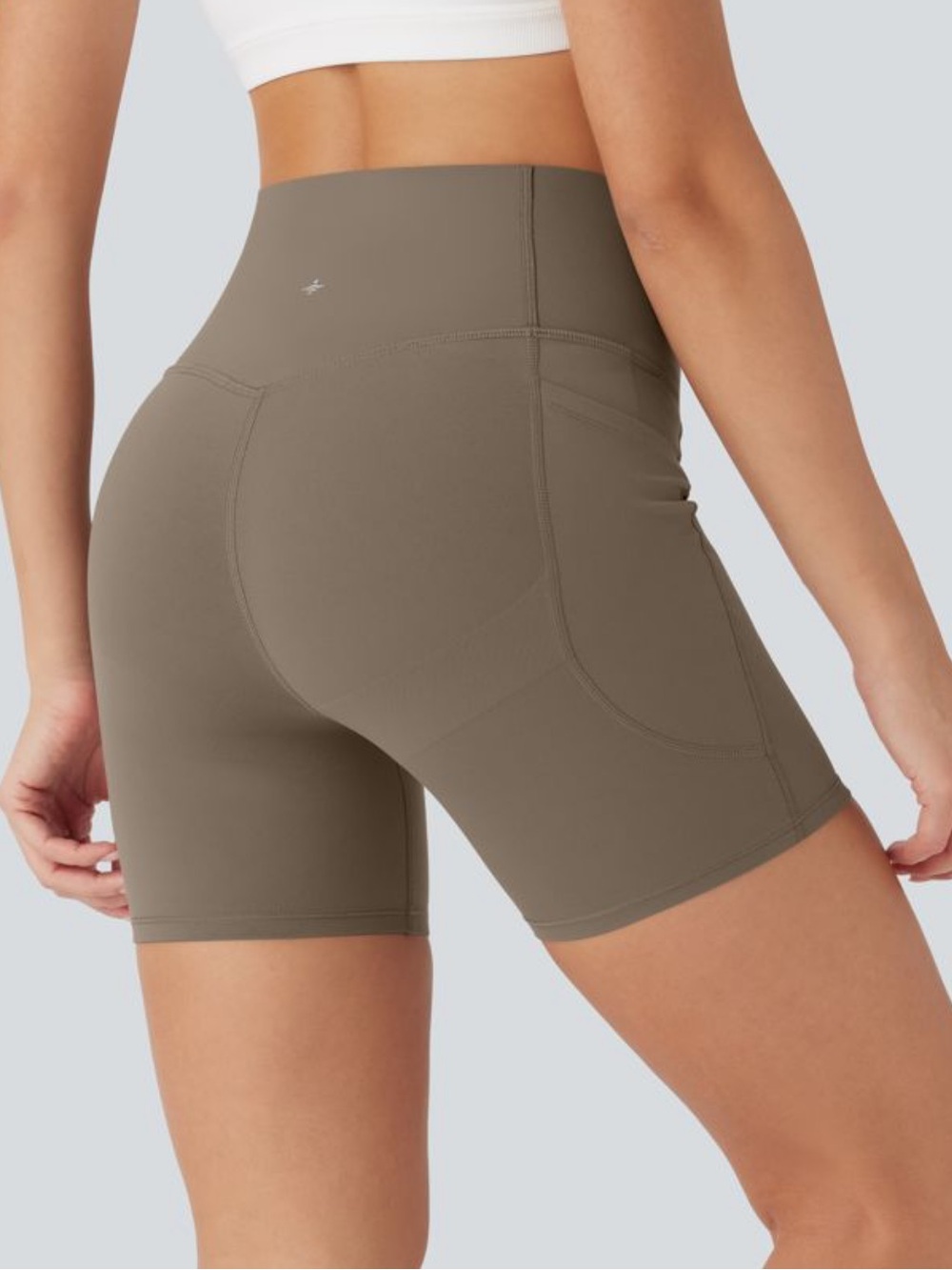 Halara UltraSculpt™ high-waisted pocket training biker shorts size Small New